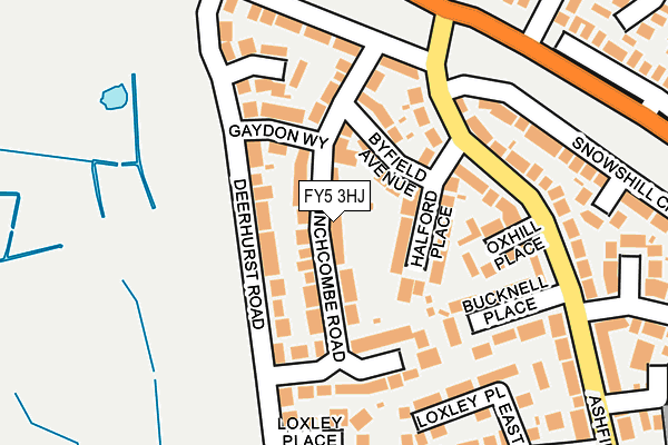 FY5 3HJ map - OS OpenMap – Local (Ordnance Survey)