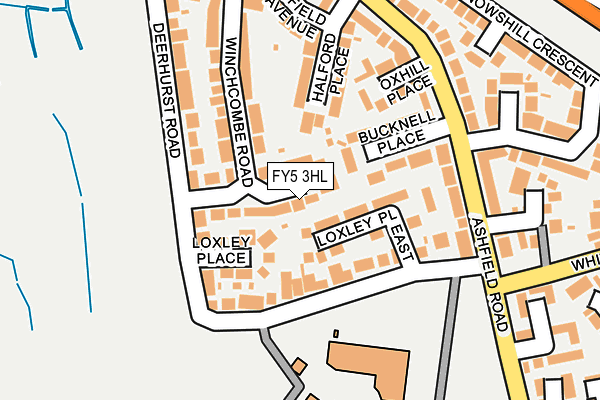 FY5 3HL map - OS OpenMap – Local (Ordnance Survey)