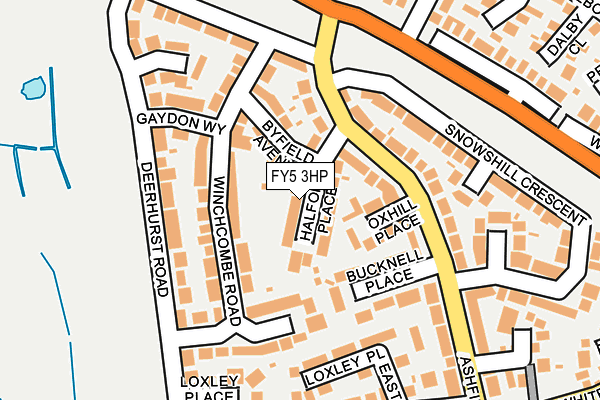 FY5 3HP map - OS OpenMap – Local (Ordnance Survey)