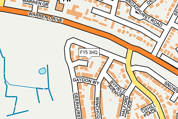 FY5 3HQ map - OS OpenMap – Local (Ordnance Survey)