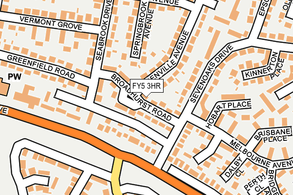 FY5 3HR map - OS OpenMap – Local (Ordnance Survey)