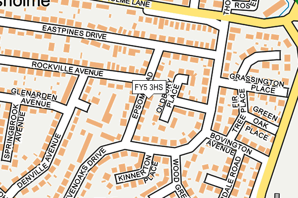 FY5 3HS map - OS OpenMap – Local (Ordnance Survey)