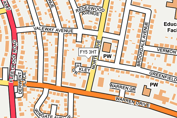 FY5 3HT map - OS OpenMap – Local (Ordnance Survey)
