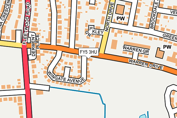 FY5 3HU map - OS OpenMap – Local (Ordnance Survey)
