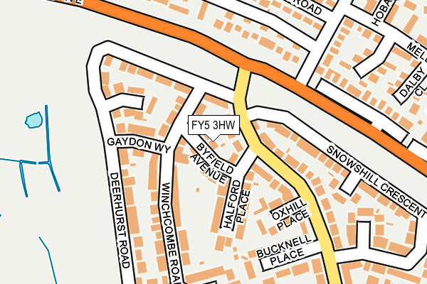 FY5 3HW map - OS OpenMap – Local (Ordnance Survey)