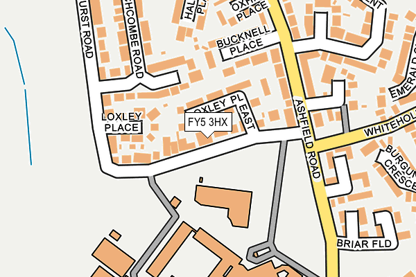 FY5 3HX map - OS OpenMap – Local (Ordnance Survey)