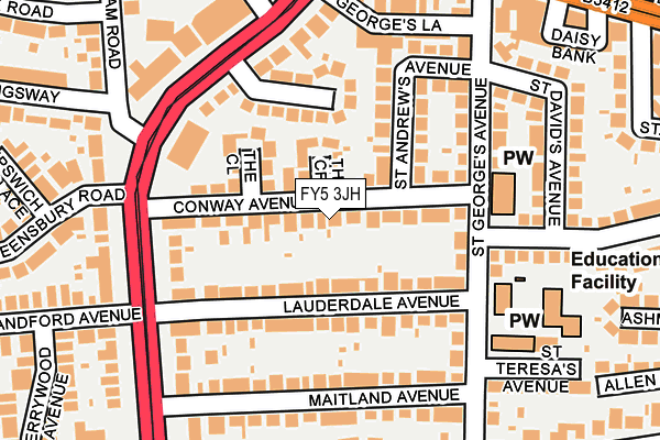 FY5 3JH map - OS OpenMap – Local (Ordnance Survey)