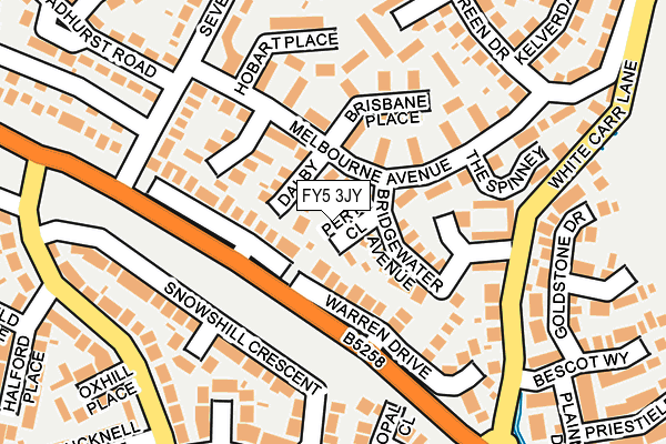 FY5 3JY map - OS OpenMap – Local (Ordnance Survey)