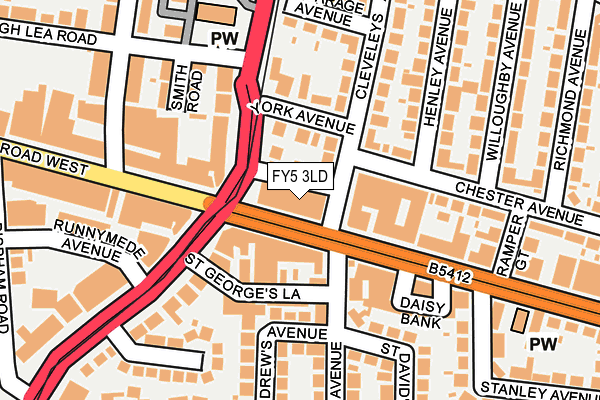 FY5 3LD map - OS OpenMap – Local (Ordnance Survey)