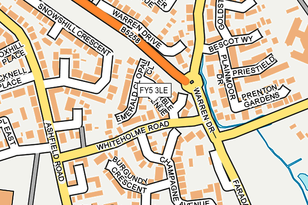 FY5 3LE map - OS OpenMap – Local (Ordnance Survey)
