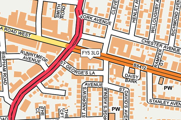 FY5 3LG map - OS OpenMap – Local (Ordnance Survey)