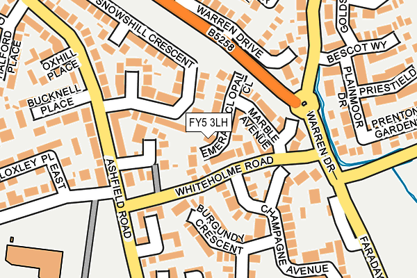 FY5 3LH map - OS OpenMap – Local (Ordnance Survey)