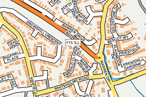 FY5 3LL map - OS OpenMap – Local (Ordnance Survey)