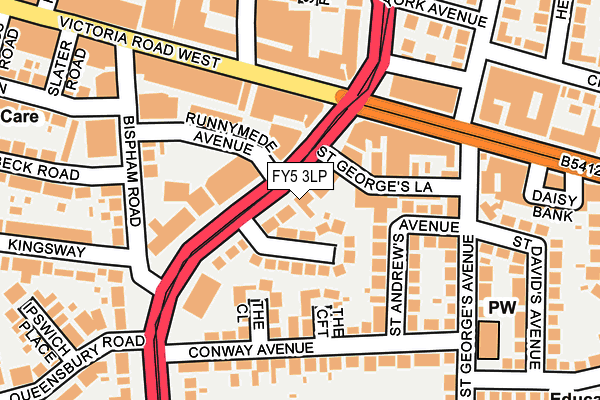 FY5 3LP map - OS OpenMap – Local (Ordnance Survey)