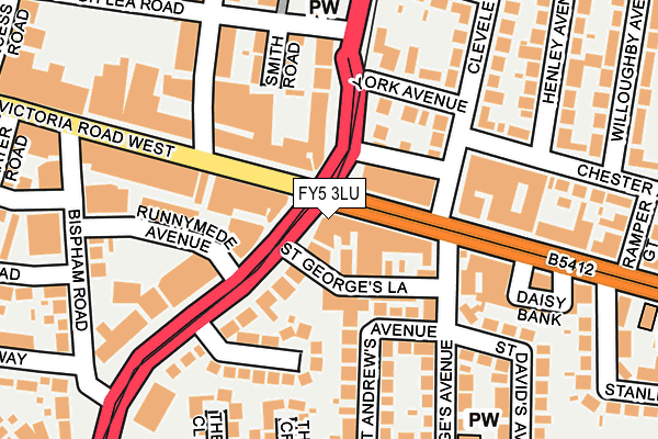 FY5 3LU map - OS OpenMap – Local (Ordnance Survey)