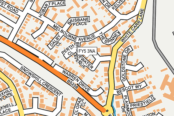 FY5 3NA map - OS OpenMap – Local (Ordnance Survey)