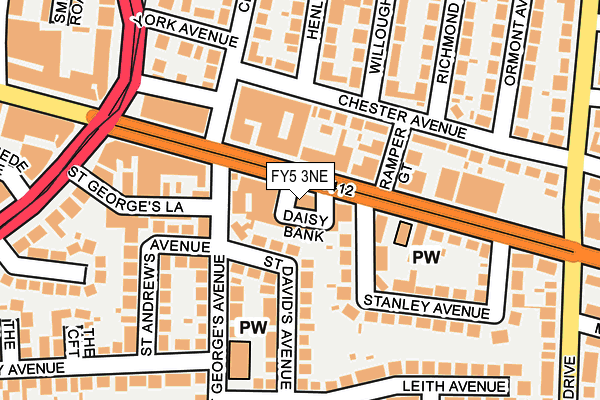FY5 3NE map - OS OpenMap – Local (Ordnance Survey)