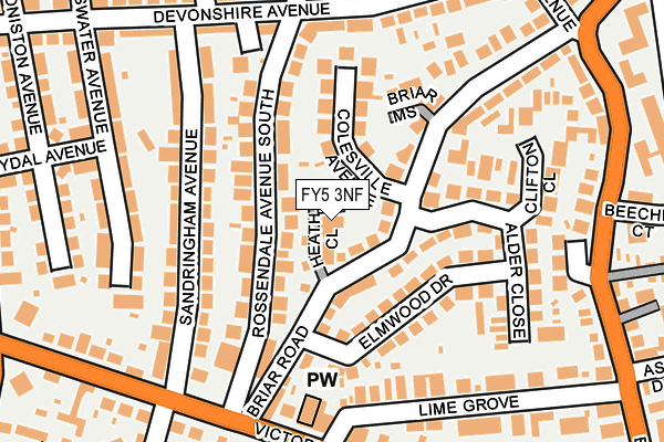 FY5 3NF map - OS OpenMap – Local (Ordnance Survey)