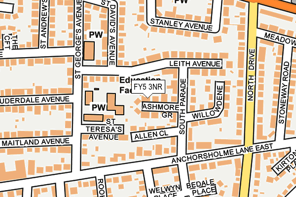 FY5 3NR map - OS OpenMap – Local (Ordnance Survey)