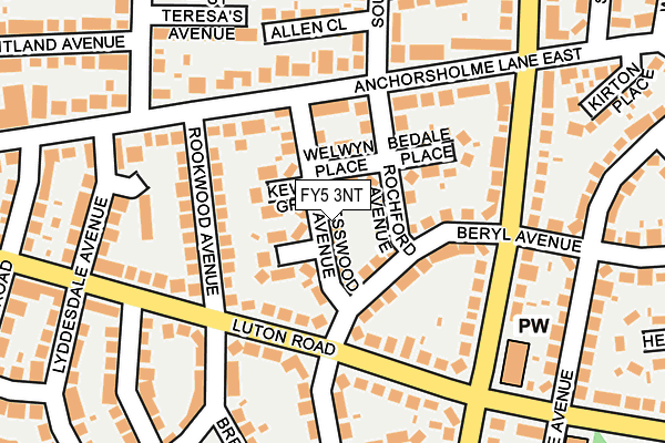 FY5 3NT map - OS OpenMap – Local (Ordnance Survey)