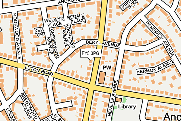 FY5 3PG map - OS OpenMap – Local (Ordnance Survey)
