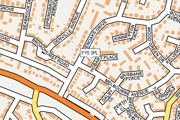 FY5 3PL map - OS OpenMap – Local (Ordnance Survey)
