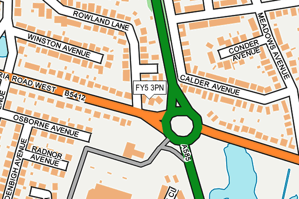 FY5 3PN map - OS OpenMap – Local (Ordnance Survey)