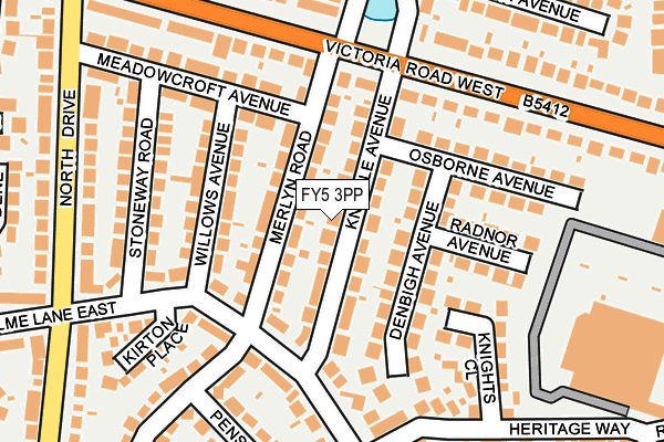 FY5 3PP map - OS OpenMap – Local (Ordnance Survey)