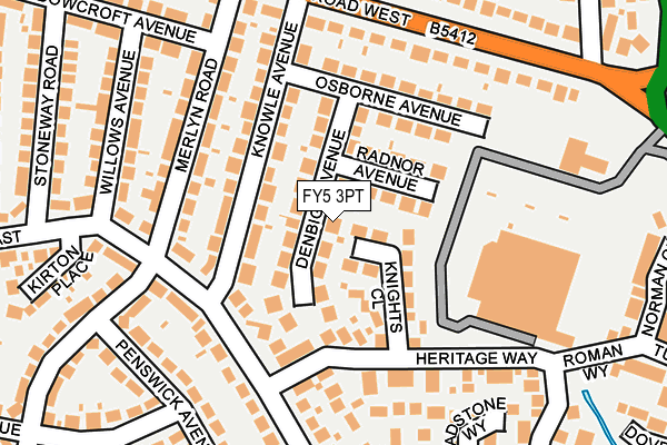 FY5 3PT map - OS OpenMap – Local (Ordnance Survey)