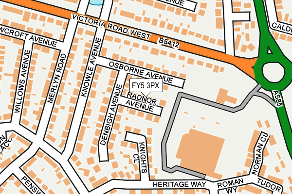 FY5 3PX map - OS OpenMap – Local (Ordnance Survey)