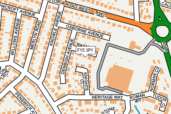 FY5 3PY map - OS OpenMap – Local (Ordnance Survey)