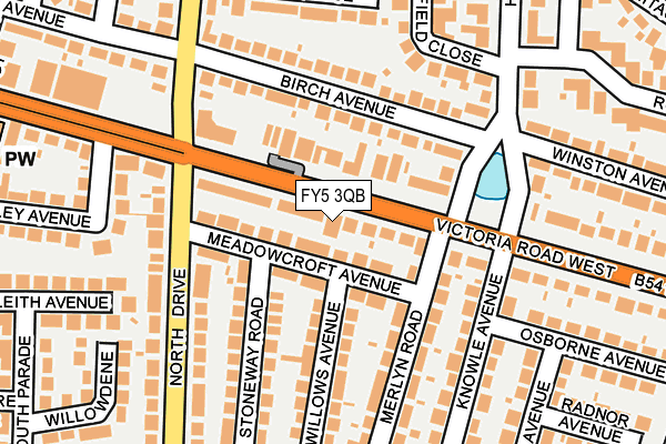 FY5 3QB map - OS OpenMap – Local (Ordnance Survey)