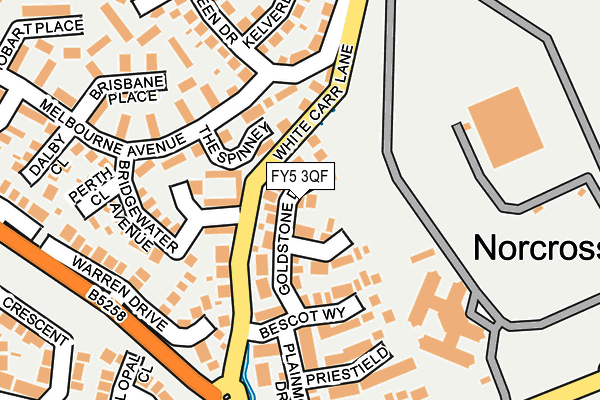 FY5 3QF map - OS OpenMap – Local (Ordnance Survey)