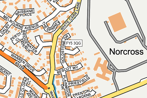 FY5 3QG map - OS OpenMap – Local (Ordnance Survey)