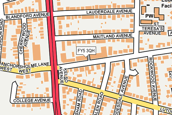 FY5 3QH map - OS OpenMap – Local (Ordnance Survey)