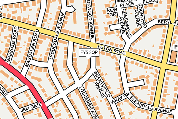 FY5 3QP map - OS OpenMap – Local (Ordnance Survey)