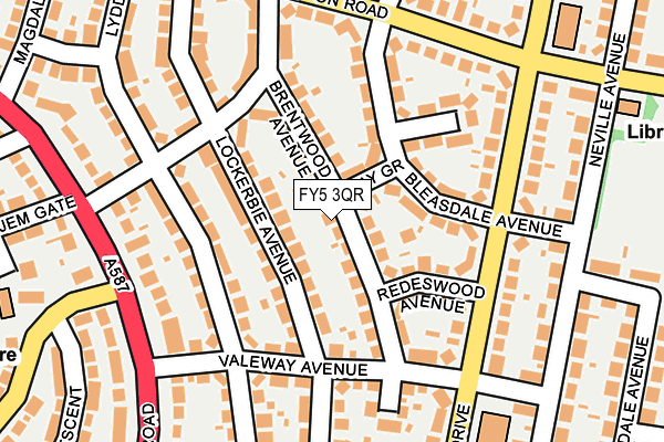 FY5 3QR map - OS OpenMap – Local (Ordnance Survey)