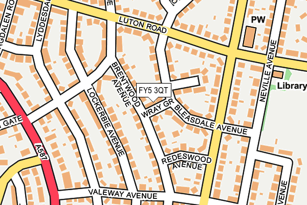 FY5 3QT map - OS OpenMap – Local (Ordnance Survey)