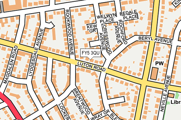 FY5 3QU map - OS OpenMap – Local (Ordnance Survey)