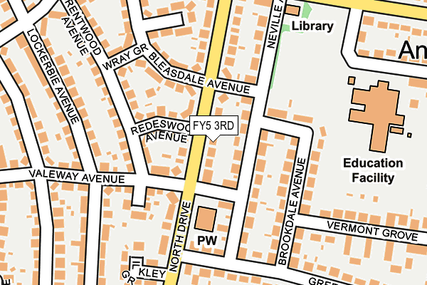 FY5 3RD map - OS OpenMap – Local (Ordnance Survey)