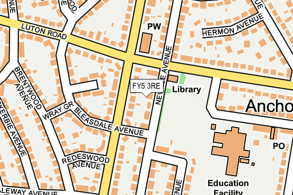 FY5 3RE map - OS OpenMap – Local (Ordnance Survey)