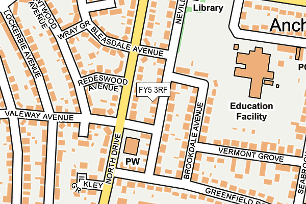 FY5 3RF map - OS OpenMap – Local (Ordnance Survey)