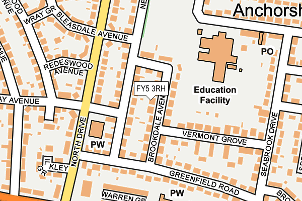 FY5 3RH map - OS OpenMap – Local (Ordnance Survey)