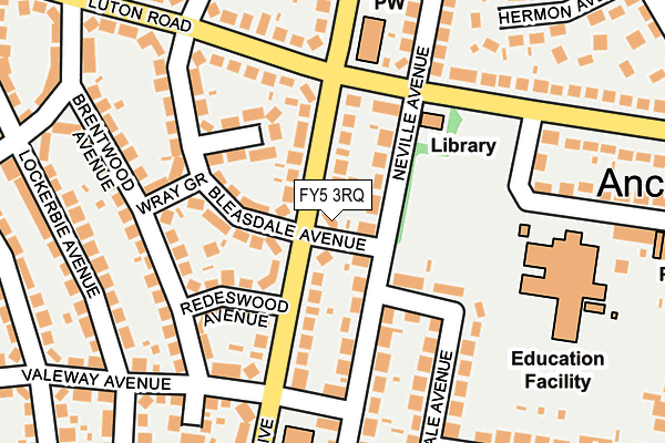 FY5 3RQ map - OS OpenMap – Local (Ordnance Survey)