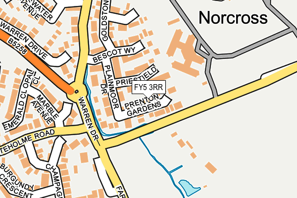 FY5 3RR map - OS OpenMap – Local (Ordnance Survey)