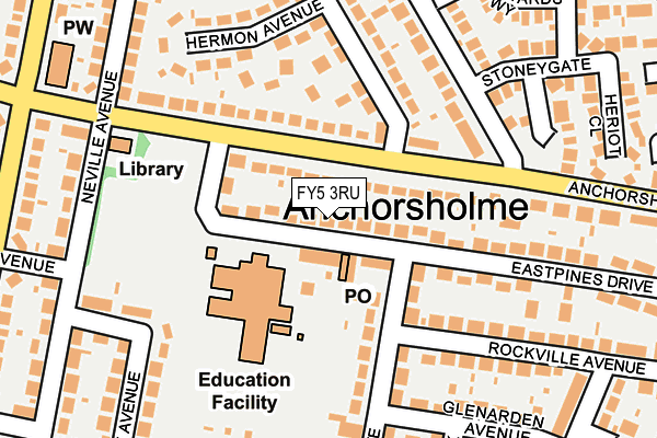 FY5 3RU map - OS OpenMap – Local (Ordnance Survey)