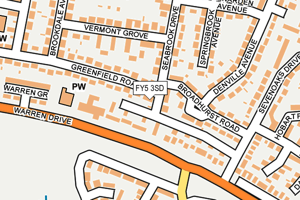 FY5 3SD map - OS OpenMap – Local (Ordnance Survey)