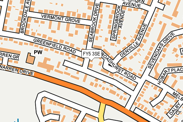 FY5 3SE map - OS OpenMap – Local (Ordnance Survey)