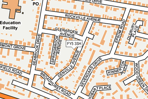 FY5 3SH map - OS OpenMap – Local (Ordnance Survey)