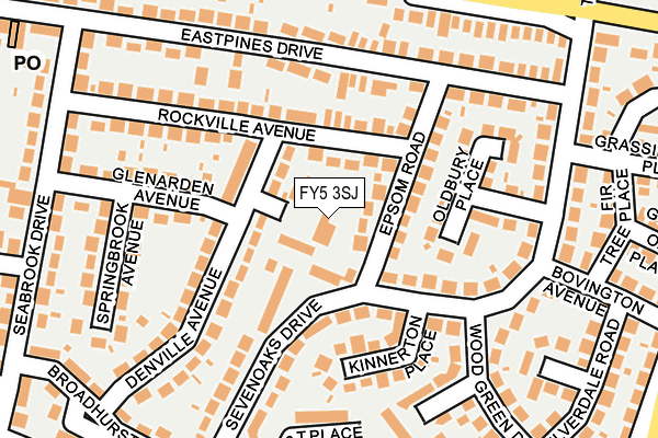 FY5 3SJ map - OS OpenMap – Local (Ordnance Survey)